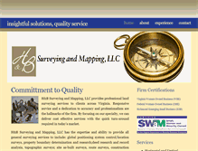 Tablet Screenshot of hbsurveying.com